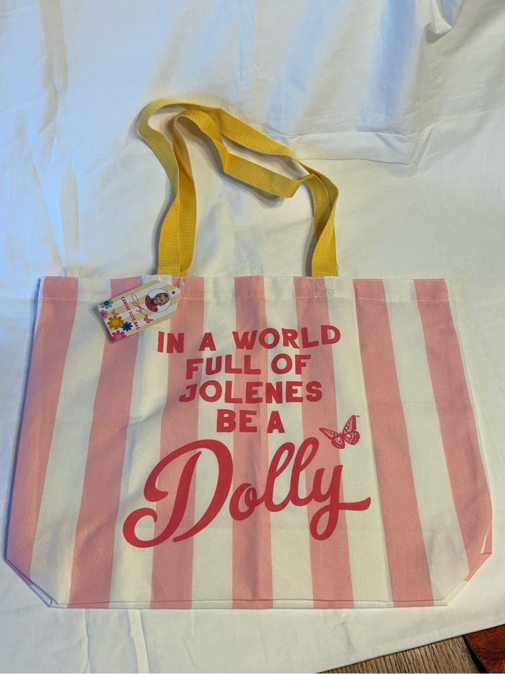NWT Dolly Parton canvas tote bag